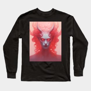 Ethereal Pink Female Demon Long Sleeve T-Shirt
